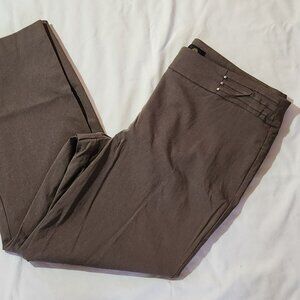 JM Collection dress pants sz PXL straight leg mushroom color EUC